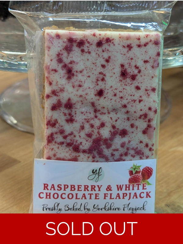 Raspberry and White Chocolate Flapjack